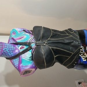 Harley Davidson Genuine Leather Black Halter Sz. 8